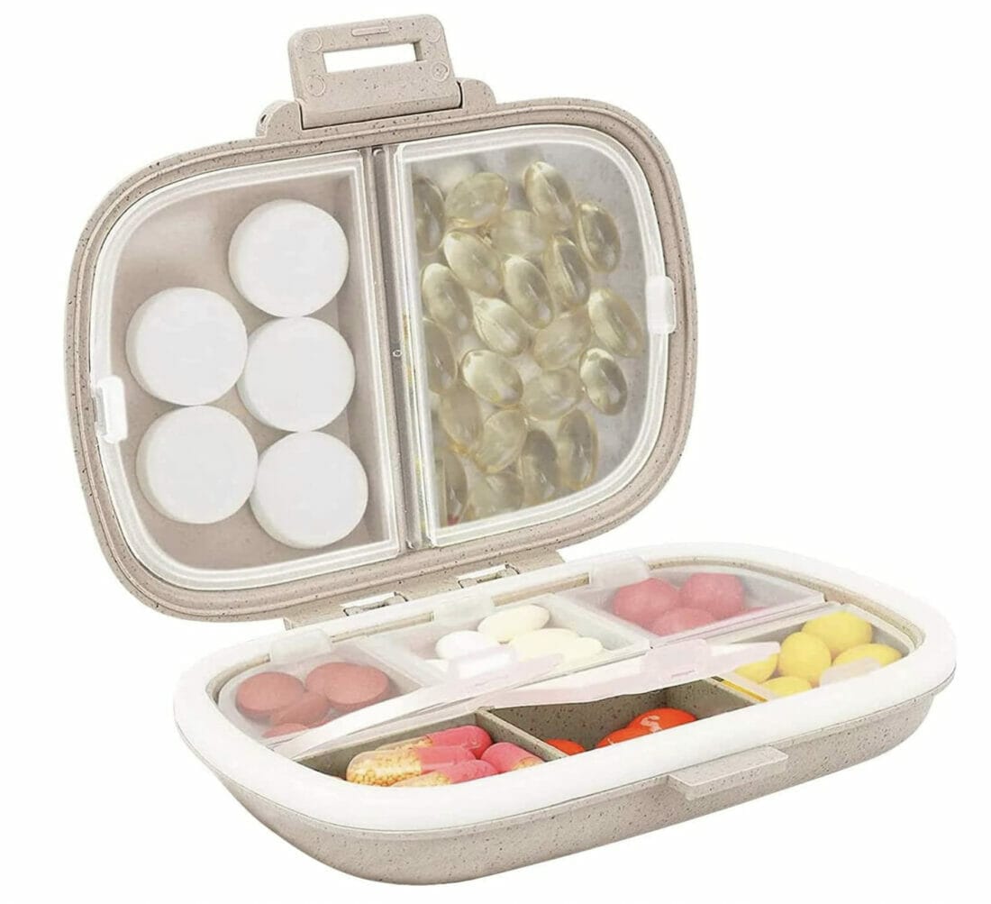Pillendose mit 7 Fächern – 40% Rabatt