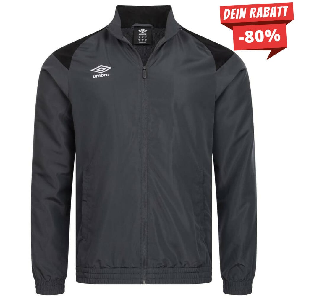 Umbro Carbon Woven Herren Jacke – 80% Rabatt