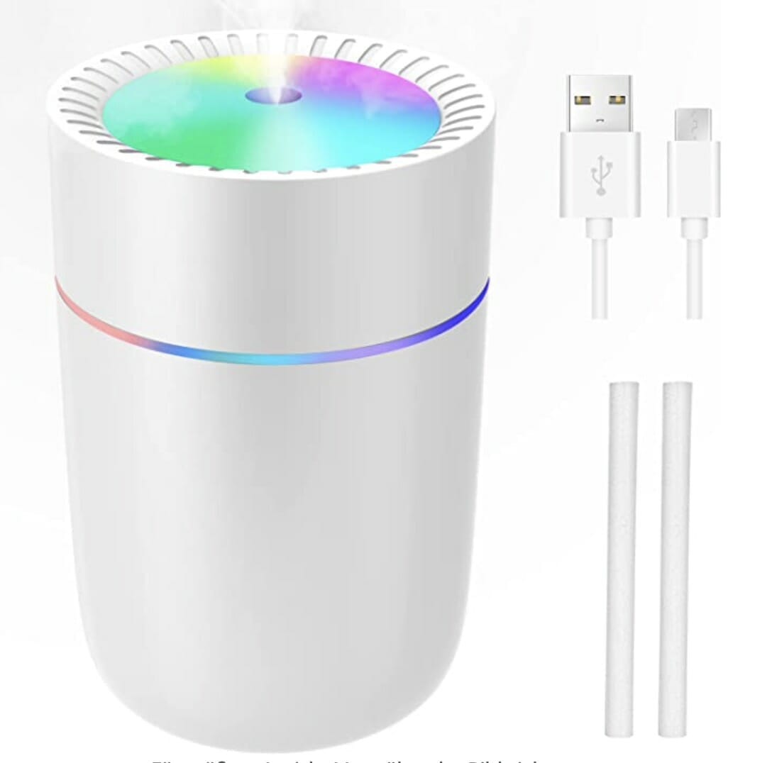 Cieex USB Mini Luftbefeuchter 350ml – 50% Rabatt