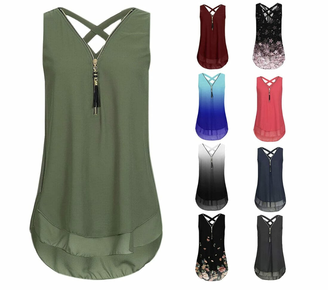 Damen Chiffon Tank Top – 50% Rabatt