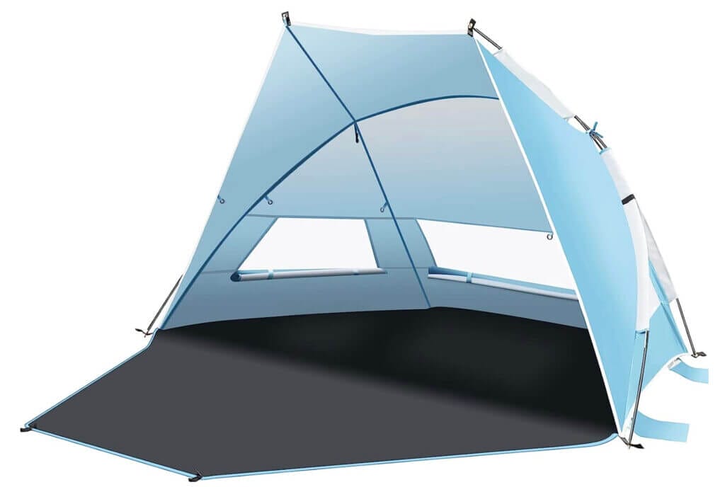 Strandmuschel Strandzelt mit UV-Schutz – 50% Rabatt