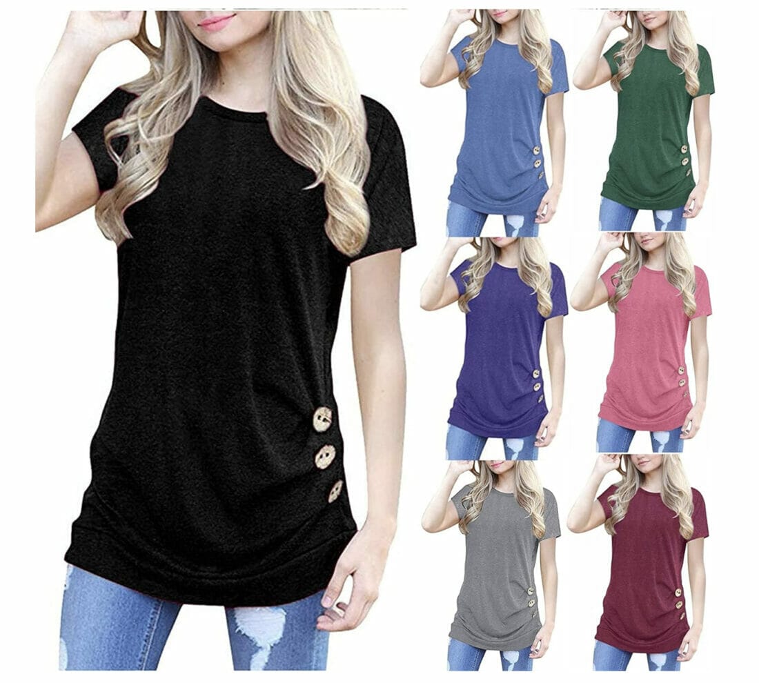 Damen T-Shirt in vielen Farben – 50% Rabatt