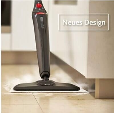 Ansicht des neuen Designs des Vileda Steam Plus Dampfreiniger