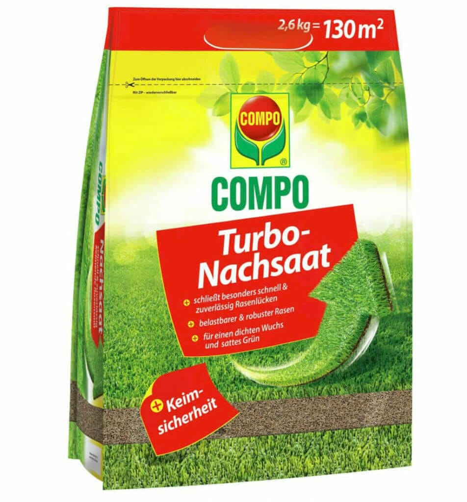 COMPO Turbo Nachsaat für 130 m² – 20% Rabatt