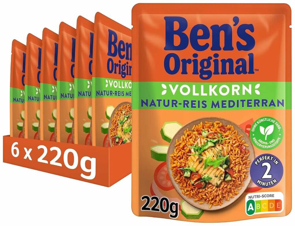 BEN’S ORIGINAL Express-Reis Naturreis Mediterran 6er Pack – 54% Rabatt