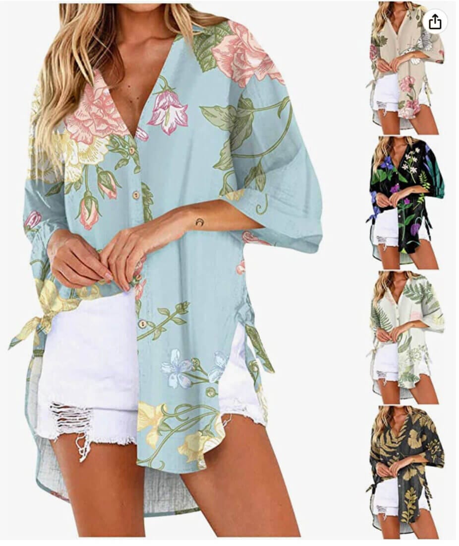 Damen Chiffon Bluse – 50% Rabatt