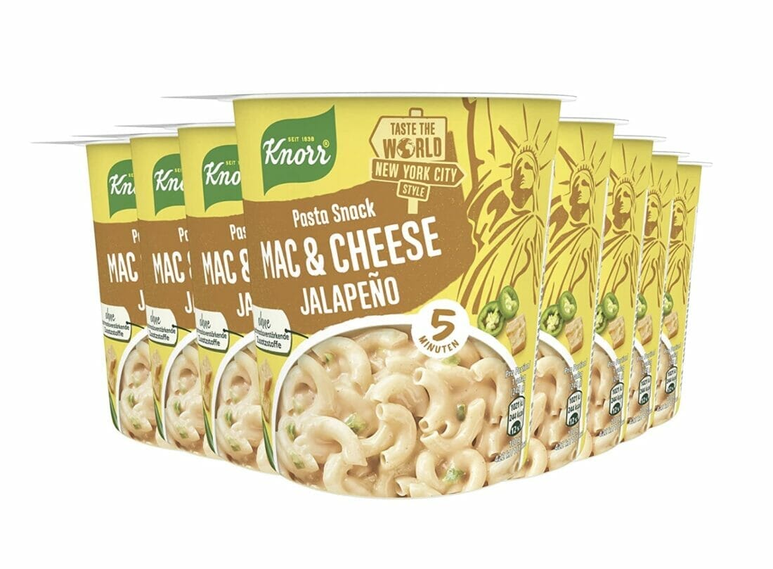 Knorr Taste the World Pasta Snack Mac & Cheese Jalapeño 8er Pack – 57% Rabatt