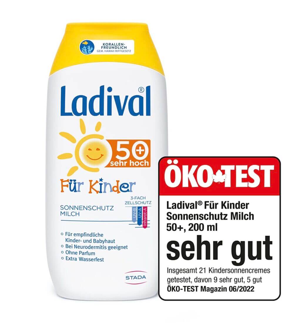 Ladival Kinder Sonnenmilch LSF 50+ – 53% Rabatt