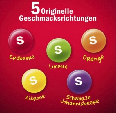 Skittles Fruits: Fruchtige Kaubonbons in 14 praktischen Tüten. Jetzt vegan und pflanzlich!
