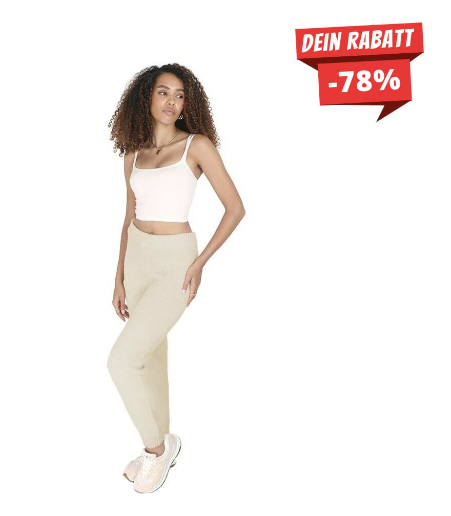 BRAVE SOUL Bee Slim Leg Damen Strickhose – 78% Rabatt