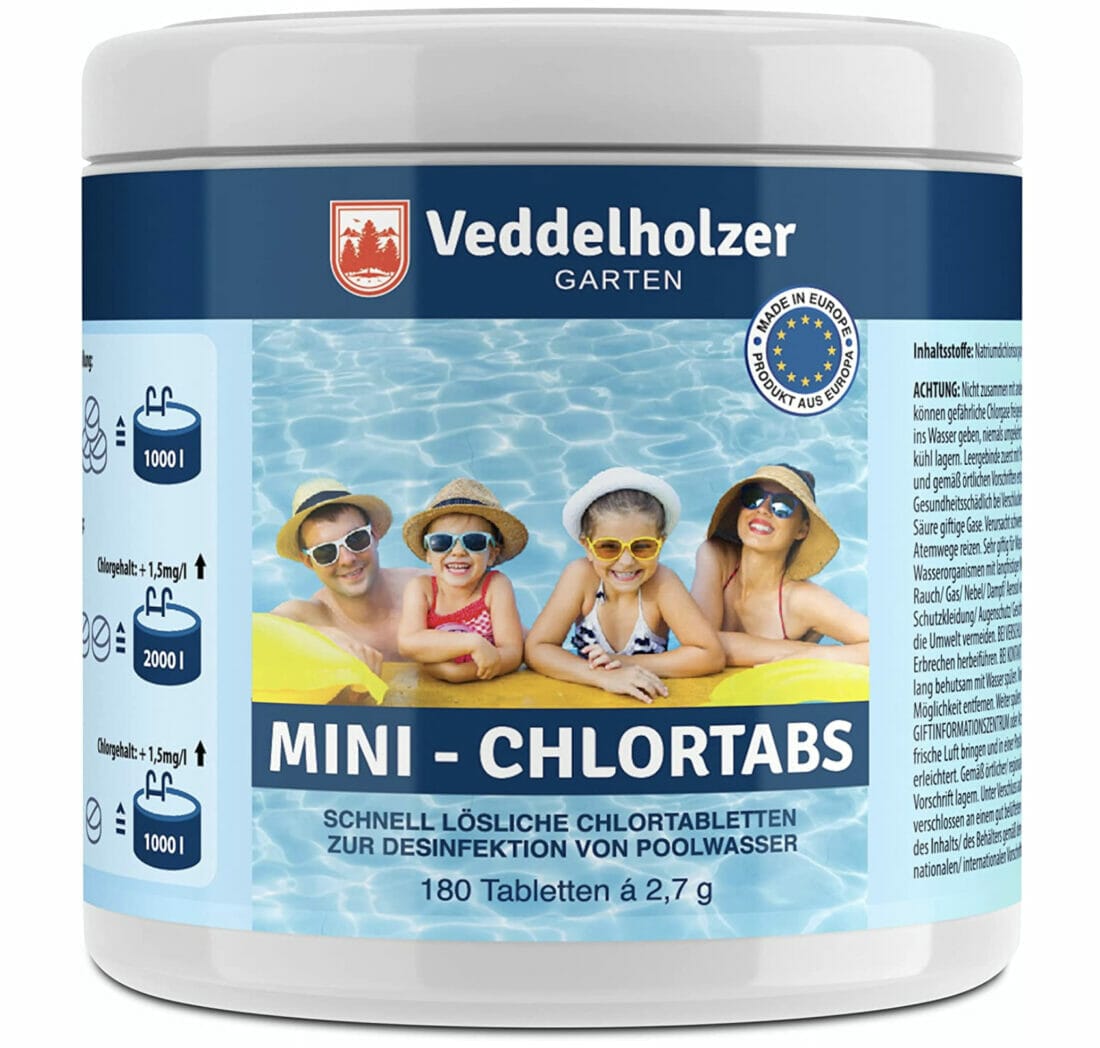 Veddelholzer 180 Chlor Mini Tabs – 19% Rabatt