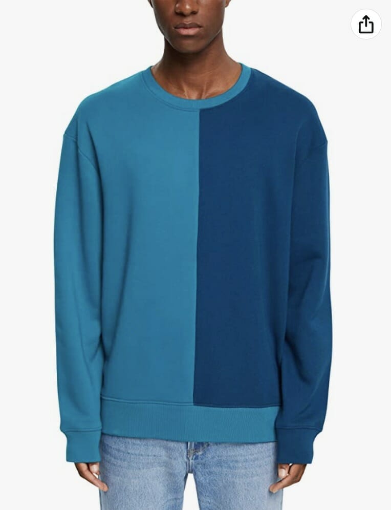 edc by ESPRIT Sweatshirt im Color-Block-Look – 77% Rabatt