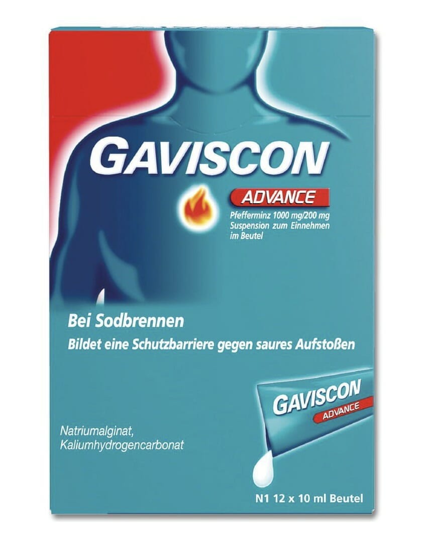GAVISCON DUAL ADVANCE bei Sodbrennen-12 X 10 ml – 23% Rabatt
