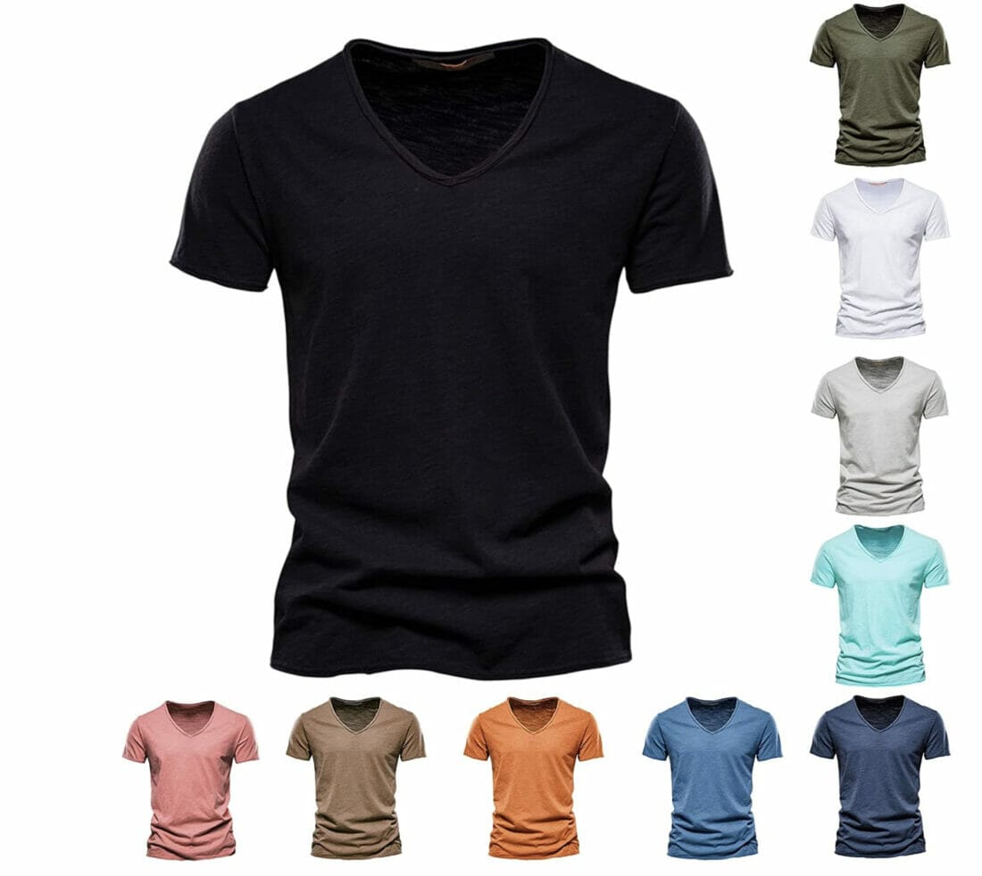 Herren Slim Fit Sommer Fitness T-Shirt – 50% Rabatt