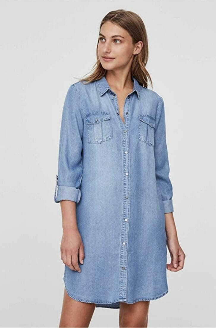 VERO MODA Female Midikleid Jeans – 35% Rabatt