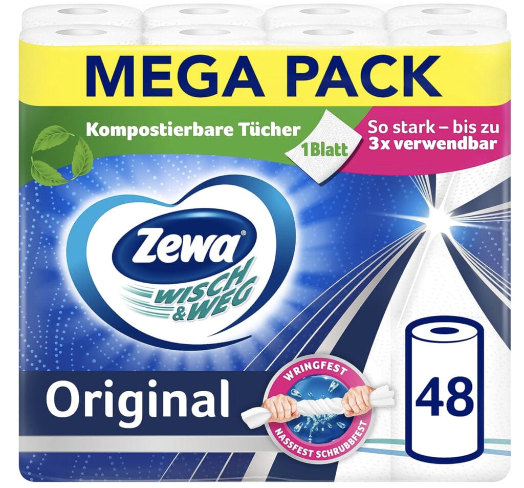 Zewa Wisch&Weg Original Mega Pack 48 Stück – 42% Rabatt