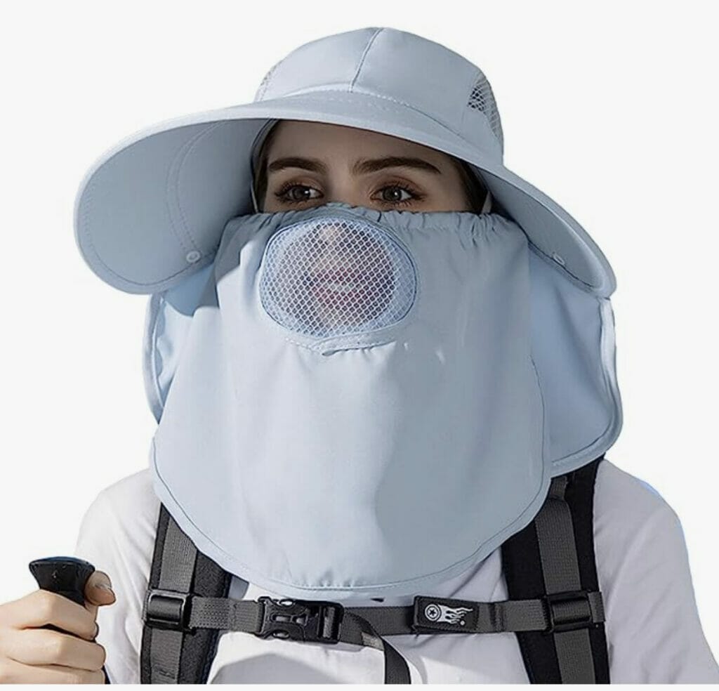 YUGHGH Outdoor Sonnenhut mit Gesichts- und Nackenschutz – 60% Rabatt