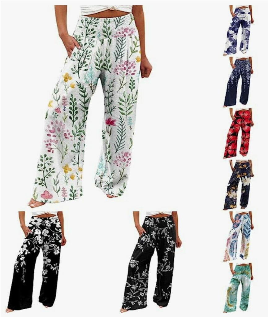 Damen Leinen Hose aus Baumwolle – 50% Rabatt