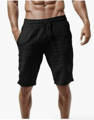 Herren Leinenhose Shorts