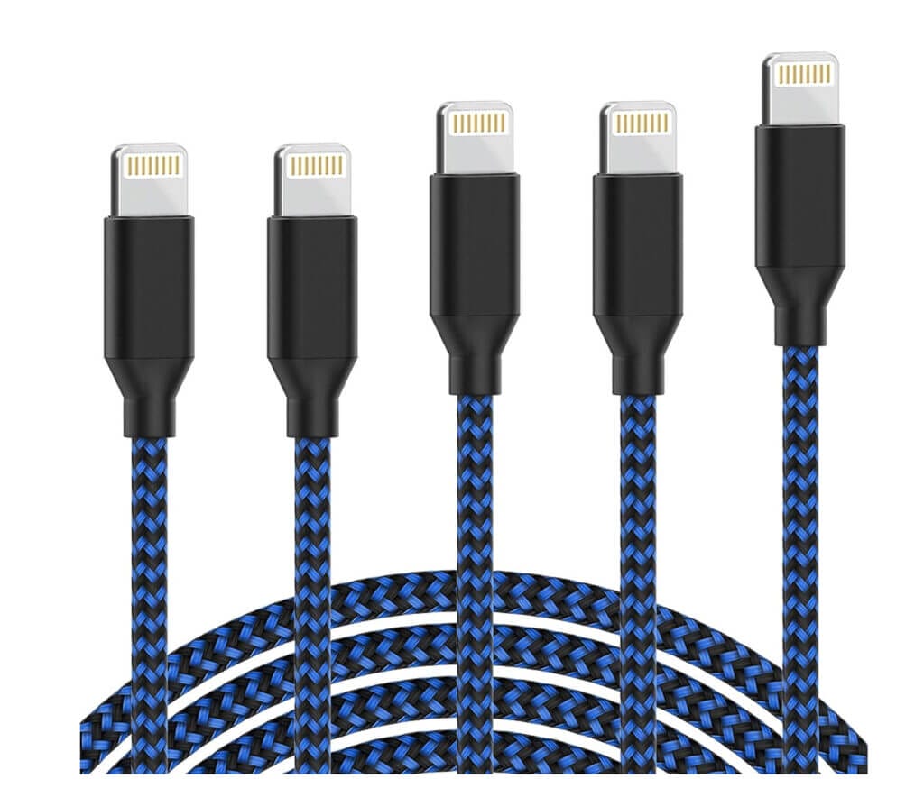 Zertifiziertes iPhone Ladekabel (5er-Pack)von GEJIN – 50% Rabatt