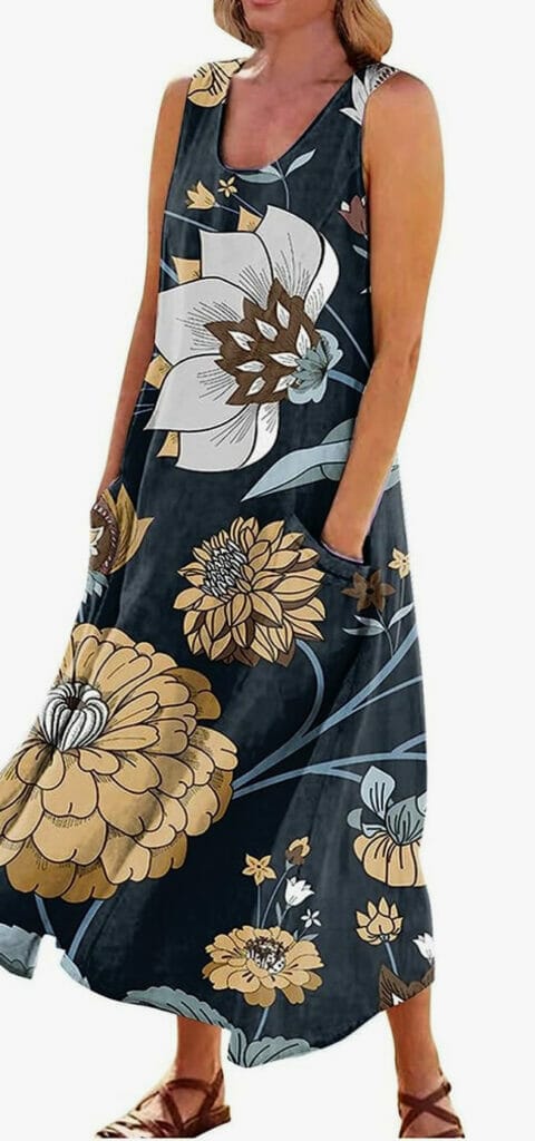 Ansenesna Maxikleid für Damen – 50% Rabatt