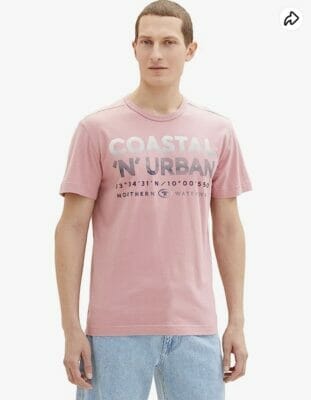 TOM TAILOR Herren T Shirt mit Print