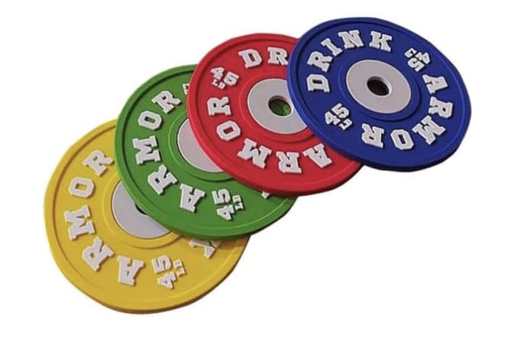 Langhantelplatten Untersetzer im 4er-Set – 50% Rabatt
