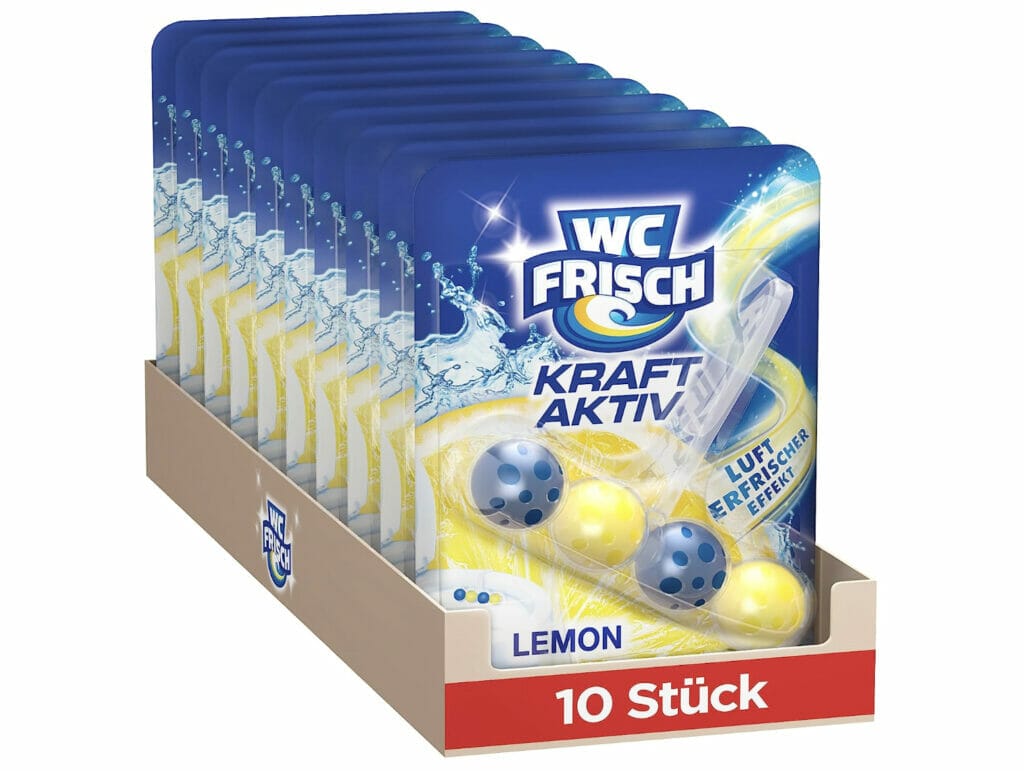 WC FRISCH Kraft Aktiv Duftspüler Lemon 10 Stück – 38% Rabatt
