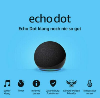 2 Stück Echo Dot (5. Generation, 2022) - 46% Rabatt 3 echo dot