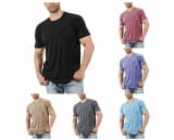 Herren T-Shirts günstig in Casual Slim Fit in diversen schicken Farben – 50% Rabatt