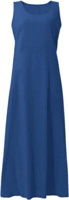 Lang geschnittenes Sommerkleid ohne Ärmel