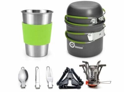 Odoland Camping Geschirr Set