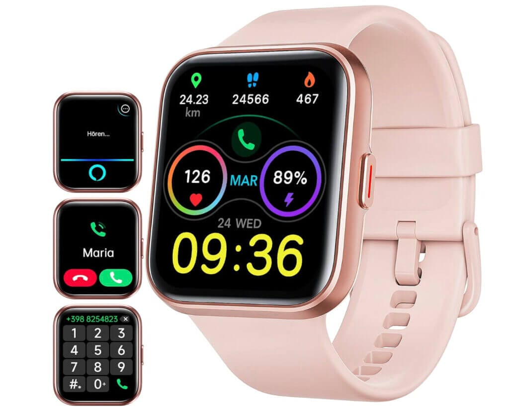 Smartwatch mit Telefonfunktion – 70% Rabatt