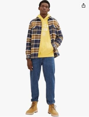 TOM TAILOR Denim Herren Hoodie Sweatshirt mit Print1 1