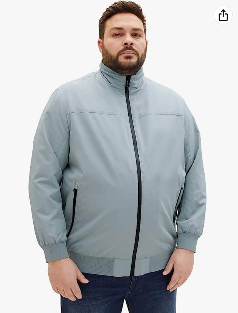 TOM TAILOR Herren Plussize Blouson Jacke – 50% Rabatt
