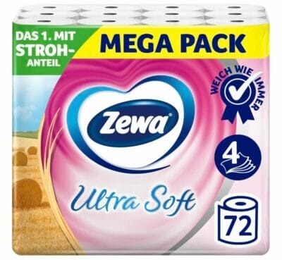 Zewa Ultra Soft Toilettenpapier mit Strohanteil 72 Rollen