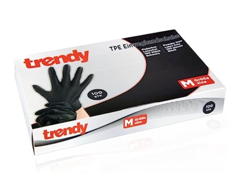 Superschnapper: Trendy TPE Einweghandschuhe 100 Stück Box in den Größen S, M, L und XL – 80% Rabatt