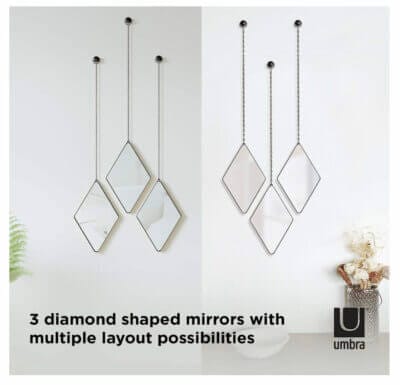 Umbra Dima 3-teilige Wandspiegel und Wanddekoration - 36% Rabatt 4 wanddekoration