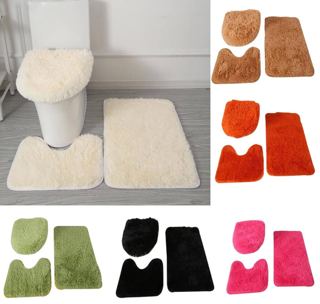 3-teiliges Badematten Set – 50% Rabatt