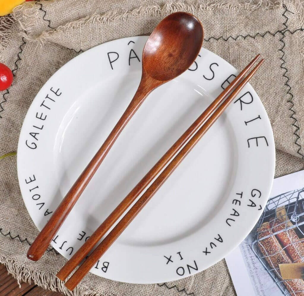 Essstäbchen- und Löffel-Set – 60% Rabatt