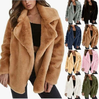 Damen Fleece Mantel - 50% Rabatt 1 Fleece Mantel
