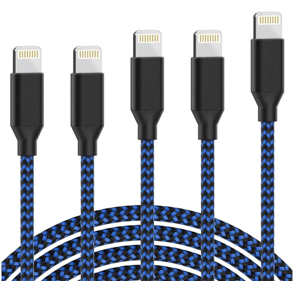 GEJIN 5er-Pack Lightning Schnellladekabel – 50% Rabatt