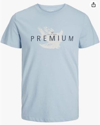 JACK JONES Herren Jprblasplash Print Ss Tee Crew Neck FST T Shirt