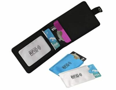 Sicherer RFID-Kartenhalter im 9-teiligen Set: Schützt deine Karten vor unbefugtem Auslesen.