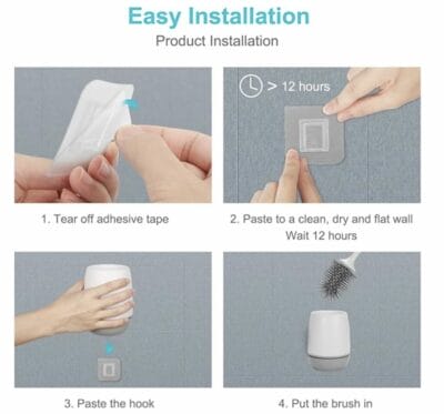 Installationsanleitung der Toilettenbürste