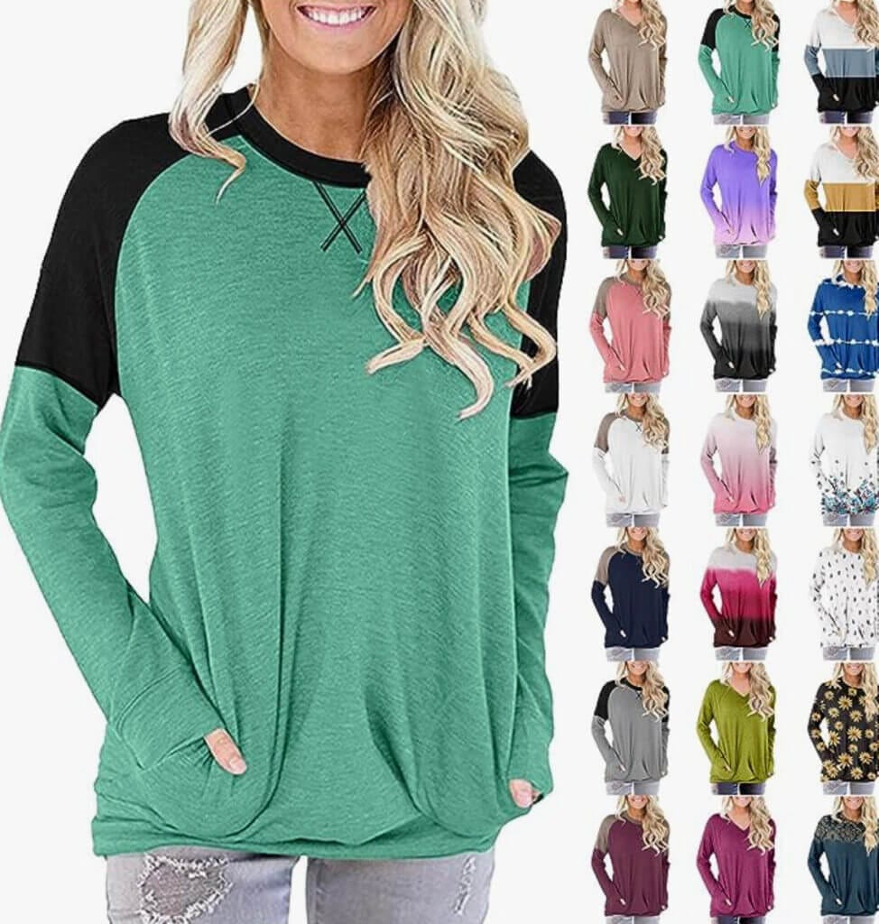 Langarmshirt für Damen – 50% Rabatt