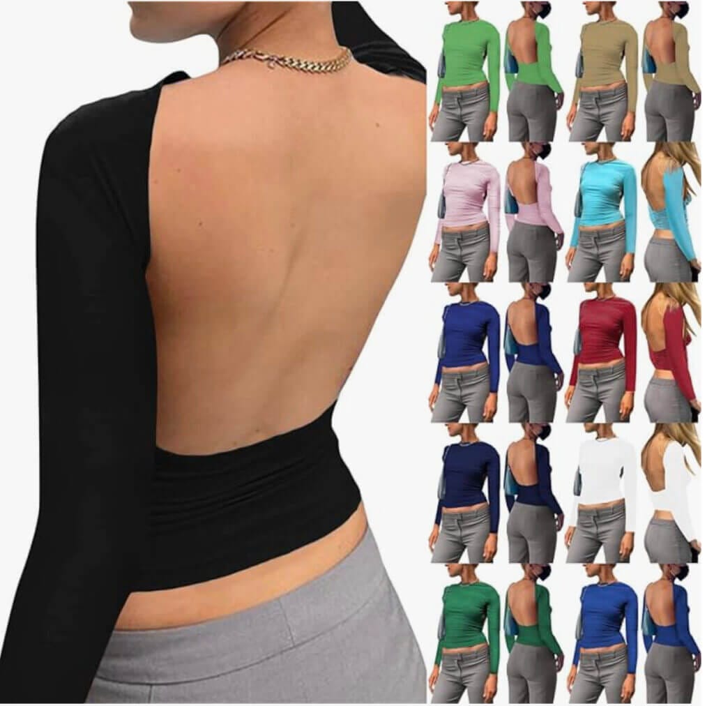 Rückenfreies Damen Oberteil – 50% Rabatt