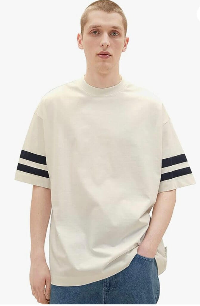 TOM TAILOR Denim Herren Oversize College T-Shirt – 22% Rabatt