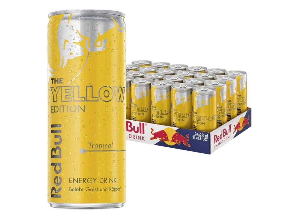 Red Bull Energy Drink Tropical Yellow Edition (24 Dosen) – 44% Rabatt