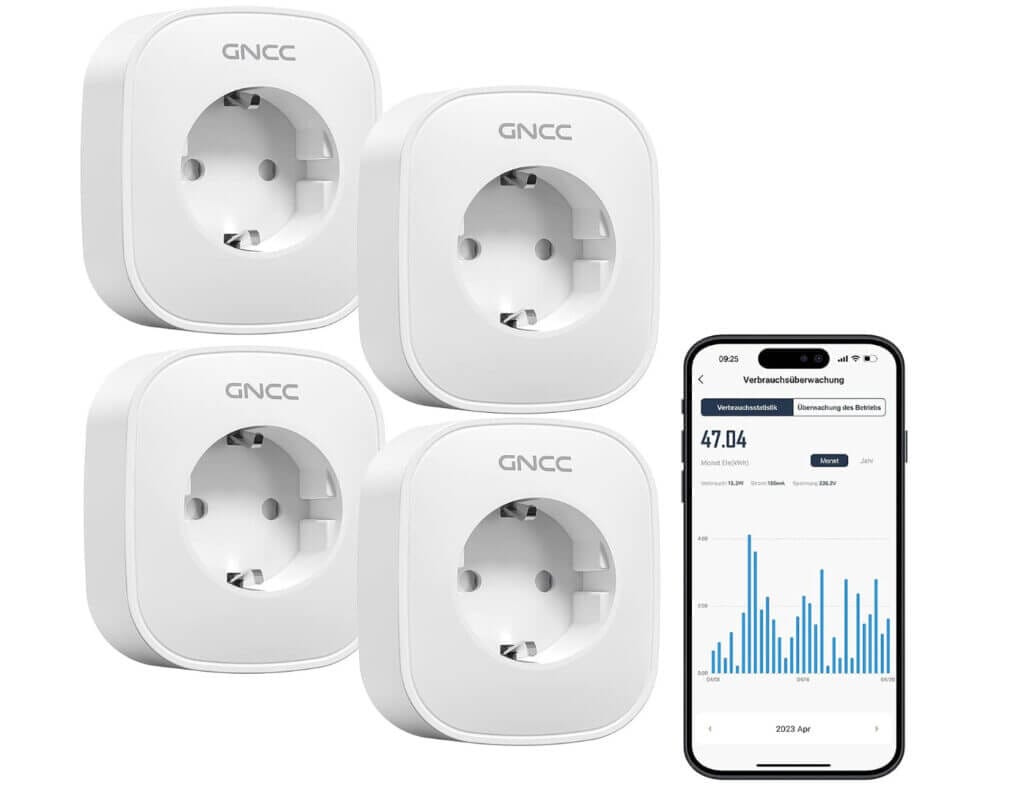 GNCC Mini WLAN Steckdose (4er Pack) – 48% Rabatt